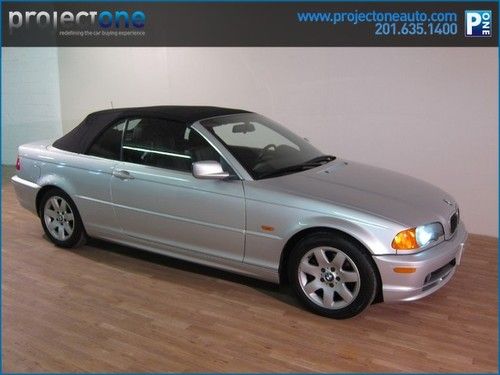 2001 bmw 325 convertible 43k miles silver clean carfax
