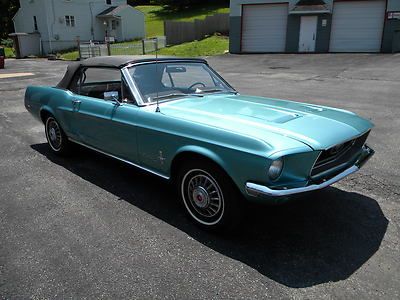 1968 mustang convertible, 100 pics, 100% ready to enjoy, dr. owned, options,1967