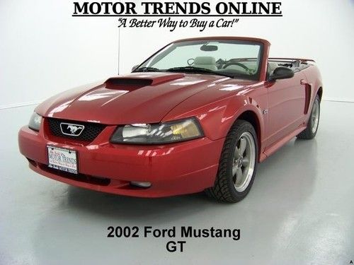 Gt deluxe convertible auto mach audio shaker hood 4.6 v8 2002 ford mustang 67k