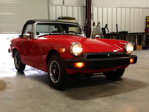 76 mg midget convertible new red paint, interior, floor pans