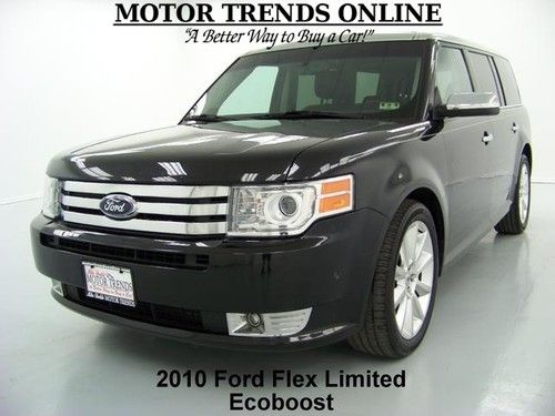 Awd navigation rearcam roof htd ac seats cool box ecoboost 2010 ford flex 34k