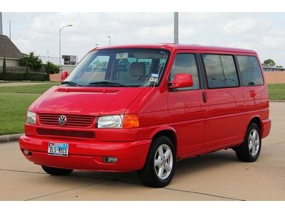 2002 vw eurovan vr6 cherry red,serviced,clean tx rust free,wholesale price