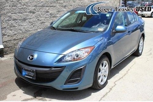 2011 mazda3 4-door i touring automatic blue bluetooth cruise aux mp3 input abs