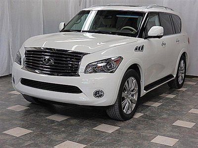 2012 qx56 awd 18k 22" touring theater navigation xenon super loaded