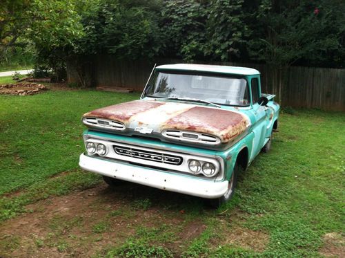 1960 1961 chevrolet chevy c10 apache long bed pick up truck, new 235 and 4 speed