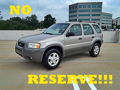 001 ford escape xlt v6 4x4 one owner low miles no reserve auction!!