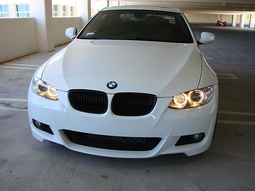 2010 bmw 335i e92 alpine white m-sport idrive 6mt rwd