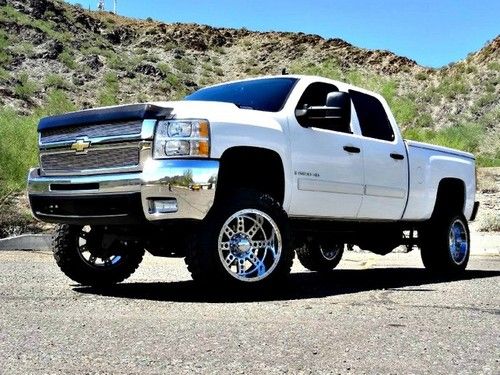 No reserve lifted 08 chevy 2500hd lt crew cab 4x4 6.6l duramax | one owner