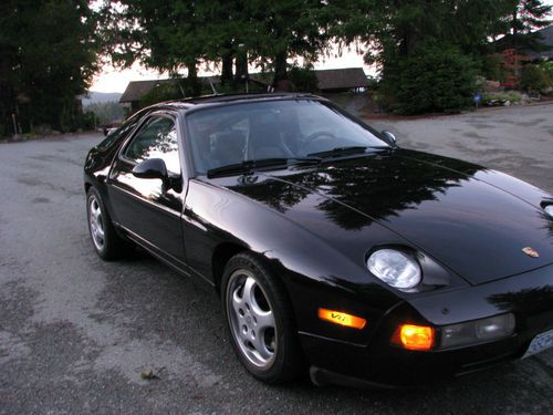 1993 porsche 928 gts coupe 2-door 5.4l jager black pearl met /black leather
