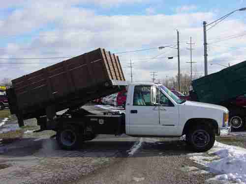 Purchase used 1998 GMC 3500 6.5 Diesel Stake-Bed Dump with ...