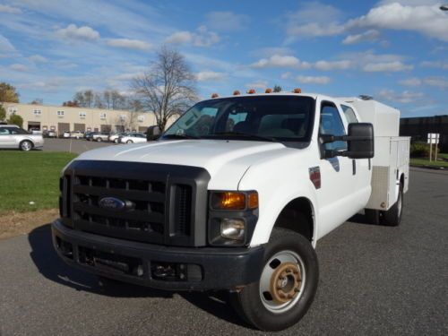 Ford f-350 crew cab dually 6.4l diesel utility box f450 f550 4x4 4wd no reserve