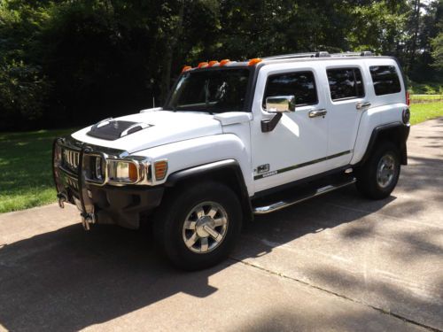 2006 white hummer h3 4x4 leather only 52k miles!