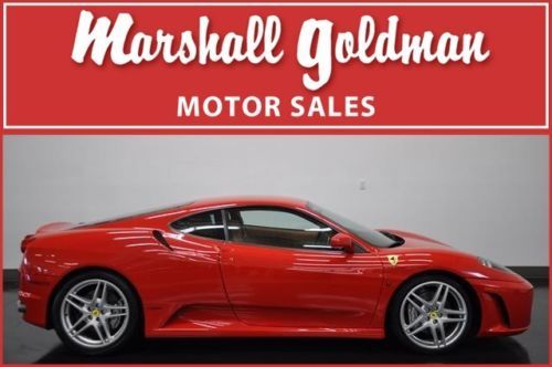 2005 ferrari f430 coupe rosso corsa red natural leather shields only 6700 miles