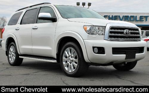 Used toyota sequoia platinum edition 4x4 sport utility 4wd 3rd row we finance v8