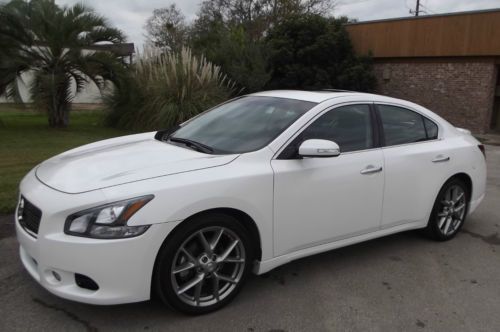 2011 nissan maxima 3.5 sv sport sedan sun roof leather only 19k -- free shipping