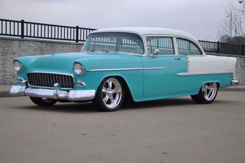 1955 chevrolet bel air,  2 door post, 55 chevy resto mod