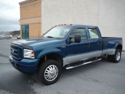 2002 ford f350 crew cab 7.3 6spd 4x4 dually 8ft bed really sharp