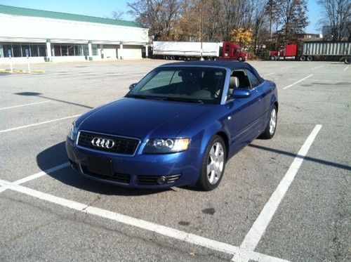 2004 audi a4 cabrio 1.8 ,leather,power top,xenon, and more !! no reserve must go
