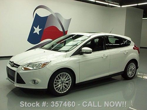 2012 ford focus sel hatchback auto sunroof leather 34k texas direct auto