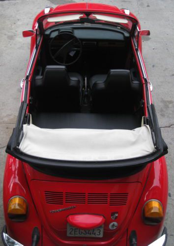 Classic vw super beetle, convertible