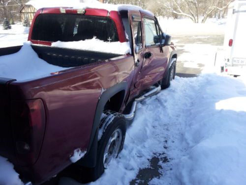 Totaled Cars For Sale >> Purchase used 2005 Red Chevy Colorado 4x4 4wd Crew Cab snowplow Side Damage 4 x 4 snow plow in ... Totaled Cars For Sale >> Purchase used 2005 Red Chevy Colorado 4x4 4wd Crew Cab snowplow Side Damage 4 x 4 snow plow in ...