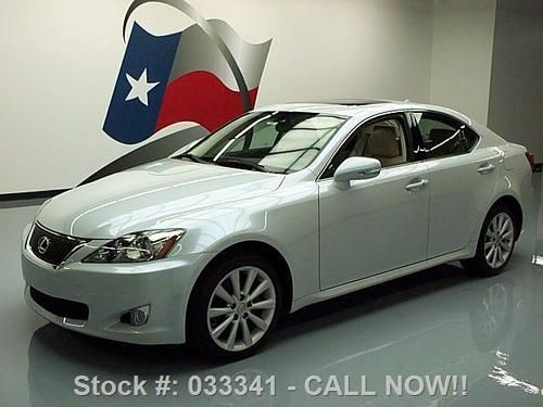 2010 lexus is250 awd leather sunroof paddle shift 25k!! texas direct auto