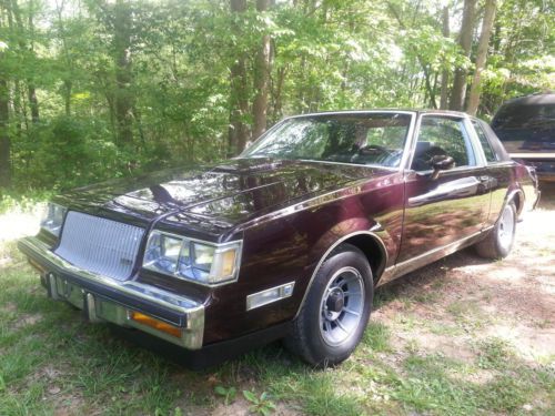 Buick turbo t type regal grand national 1987