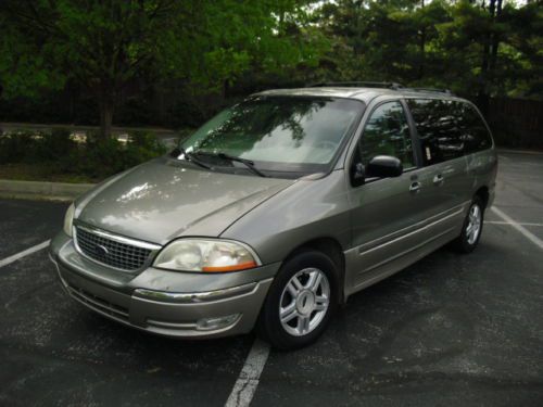 2002 ford windstar sel,7 pass,leather,cd,dvd,all option, no reserve!!!!
