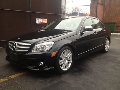 C300 4matic black clean carfax sport wheels loaded low miles only 21k! finance