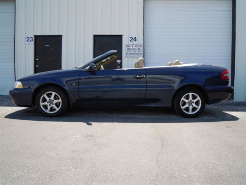 2001 volvo c70 lt convertible 1-owner 129k miles cold a/c sharp ...no reserve!!!