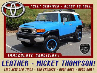 Mickey thompson wheels-lnew tires-trd exhaust-roof rack-rock rails-park sensors!