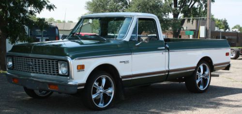 1972 chevrolet c10 custom deluxe  lwb nice shop truck