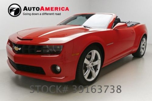 2011 chevy camaro convertible 2ss 19k miles htd leather aux/usb one 1 owner