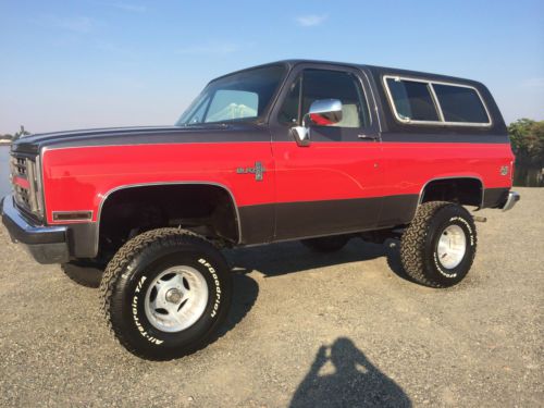 1987 chevrolet k-5 blazer 4x4 lifted wheels&amp;tires must see!!!
