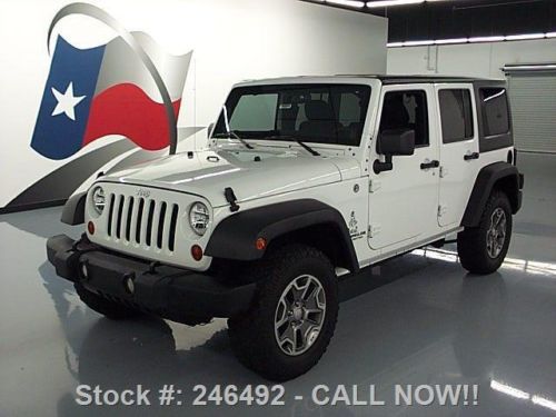 2012 jeep wrangler unltd sport 4x4 hard top auto 30k mi texas direct auto