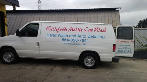 Mobile car wash, ford e150 van incudes