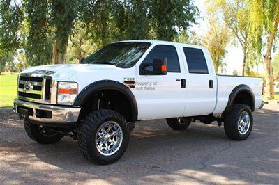 6.4 liter powerstroke xlt leather 4x4 dvd tv lifted new tires extra clean loaded