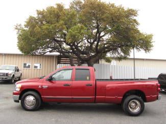 Slt quad cab pwr opts custom leather cummins diesel 6 speed manual dually 4x2