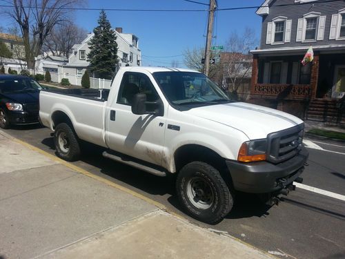 Ford f-250 super duty regular cab pickup with snow plow 4x4