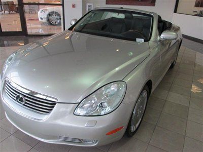 4.3l sc430 v8 hard top convertible sport luxury leather nav low miles we finance