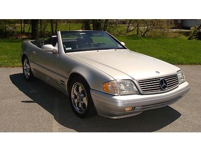 99 mercedes benz sl500r clean carfax 2 tops 78k power heated seats 2 owner