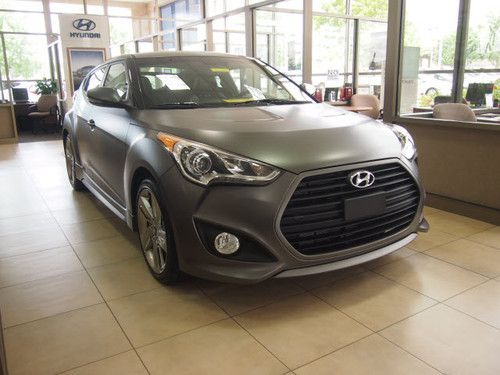 2013 hyundai veloster turbo w/ limited edition matte gray exterior paint