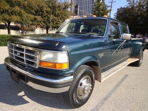1994 ford f-350 xlt crew cab 7.3l diesel 2wd 5speed low miles drives like new