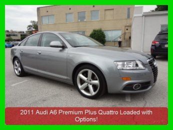 2011 3.0 a6 quattro sports pack sport suspension navigation 1 owner clean carfax