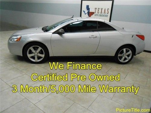 09 g6 gt convertible leather heated seats certified warranty texas