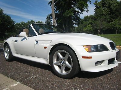 1999 bmw only 39k miles rare white convertible serviced 5speed manual