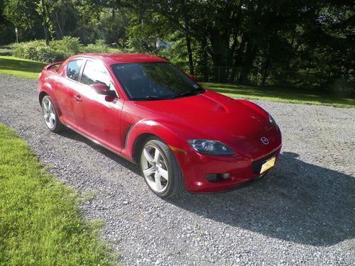 2004 mazda rx 8 6 speed manual 4 door 88550 miles rotary engine red