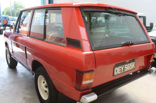 Range rover 2 door classic in masai red 1 owner from brand new. registered 1974