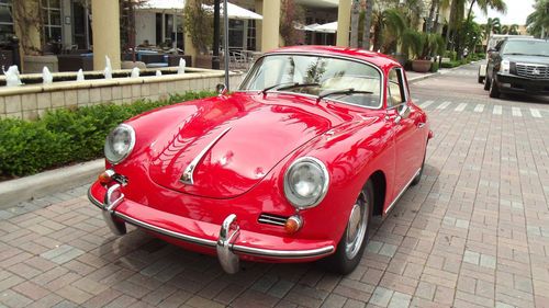 1964 porsche 356 c. red with tan. very original car in superb condition!!!
