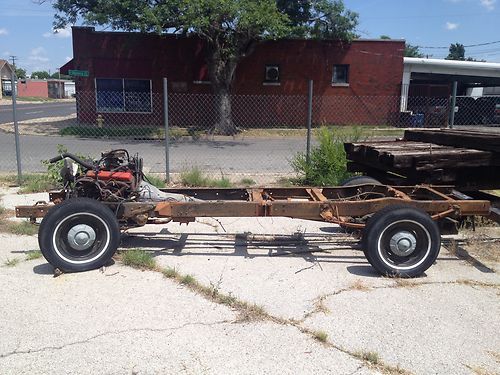 1957 chevy truck frame and complete running drivetrain -- no body
